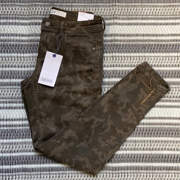 Zara  z1975 camo skinny mid rise24 hour drop!!! - Picture 1 of 4